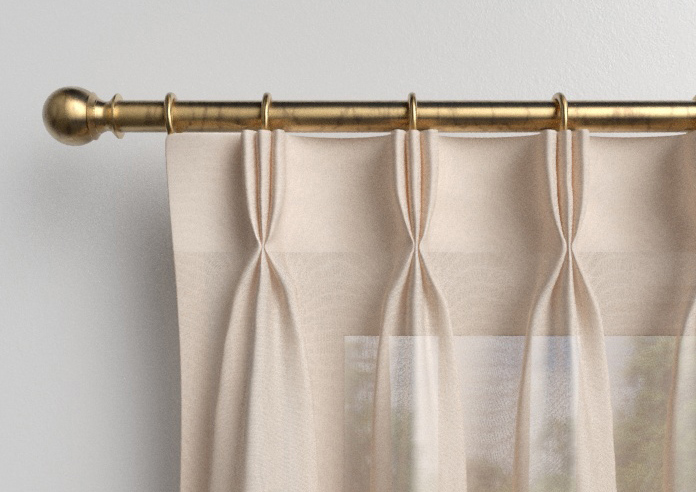 Pavia Voile, Peach Blush - Made to Measure Curtains - Image 11